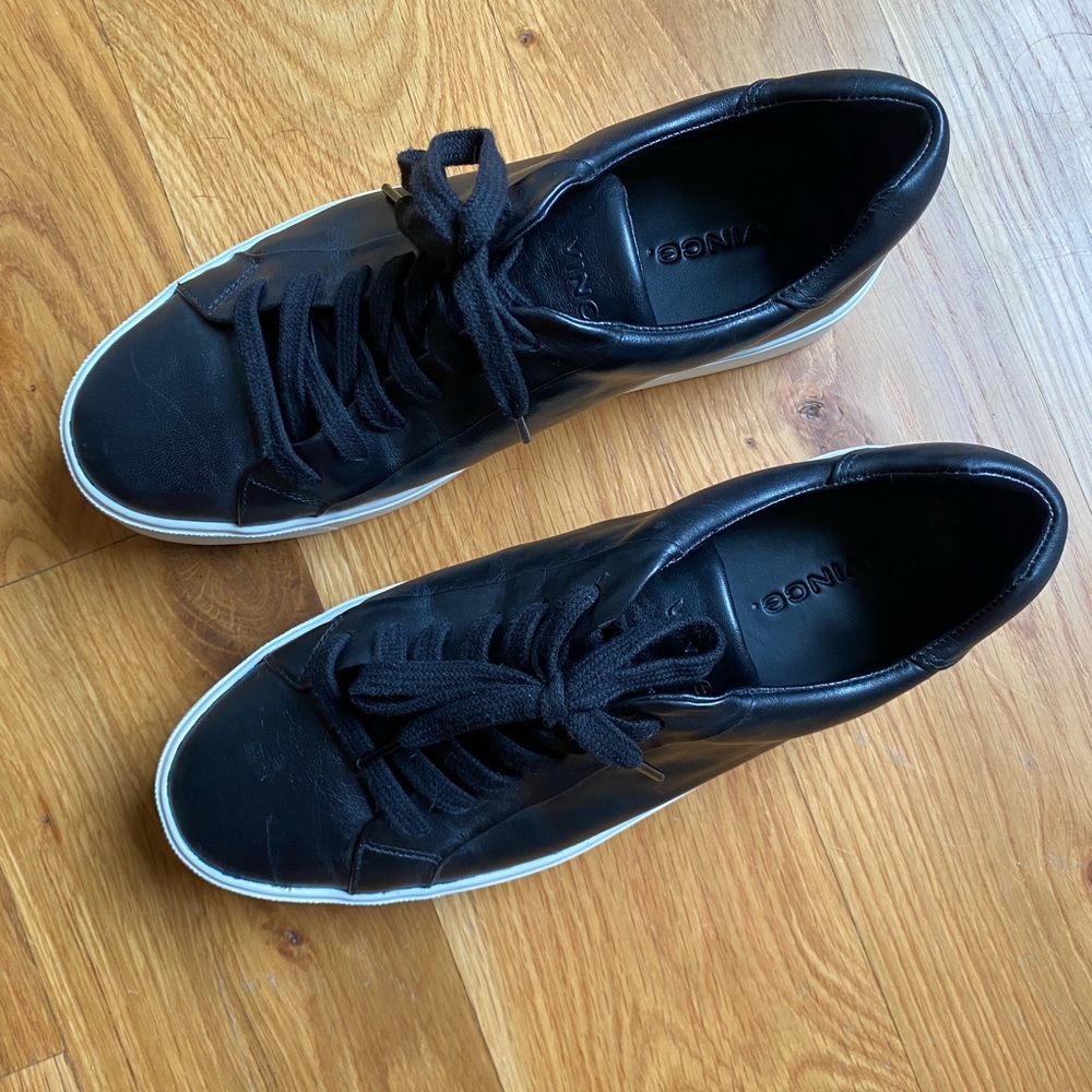 Black Vince Platform Sneakers - Picture 2 of 6
